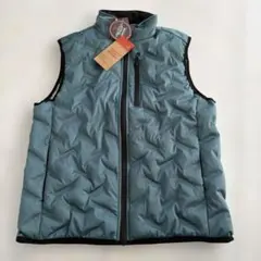 青緑色 Lサイズ ダウンベスト 54376