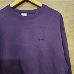 90s Nike パープル クルーネック トレーナー Mサイズ　アメリカ製