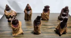 中国盧記 紫砂九体吉祥置物セット 紫砂，置物 ，人物，陶器製 茶道具 茶寵 中国盧記 紫砂九体吉祥置物セット 紫砂，置物 ，人物，陶器製 茶道具