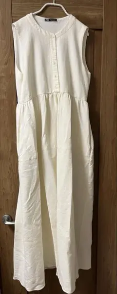 ZARA リネンロングワンピース