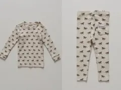 新品 monmimi horse and snow tops leggings