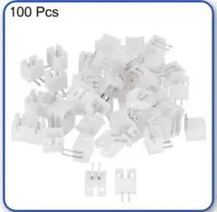 uxcell ハウジングコネクタ2.0 mm 2ピンオスアダプタコネクタ100個