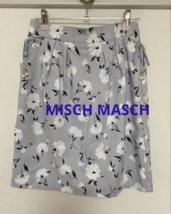 ミッシュマッシュ 花柄 パール ミニ タイトスカート