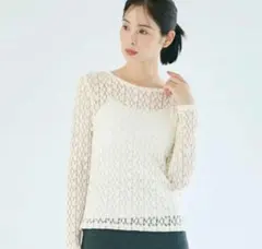 【試着のみ美品】coca レーストップス L