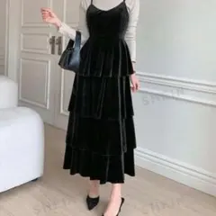 ベルベット ロングワンピース