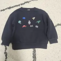 【プティマイン】モチーフ刺繍トレーナー