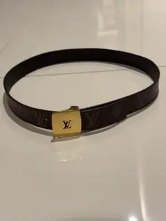 Louis Vuitton ブラウンレザーベルト drip swag - メルカリ