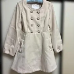 【LIZLISA】ピンクベージュ ダブルボタン フリースコート(F)のサムネイル