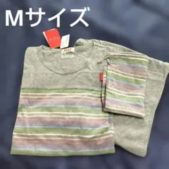 新品✾ELLE 薄手パジャマ8分袖　8分ズボン　荒川パジャマ27　M 春夏物のサムネイル