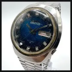 【稼働品】SEIKO5 セイコー アクタス★メンズ デイデイト 青文字盤 希少