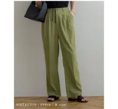 NOAHL カラーパンツ ストレートパンツ レディース タック センタープレス