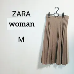 S561 ザラウーマン ZARA M チェック柄プリーツスカート