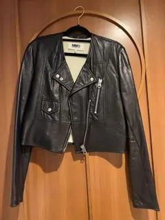 美品 MM6 メゾンマルジェラ ダブル ライダースジャケット レザージャケット 2025年最新】MM6 Maison Margiela ダブルライダースの人気アイテム