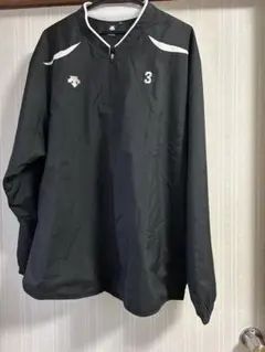 ☆デサント☆　ピステ　ブラックXOサイズ