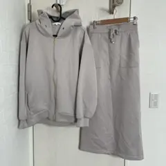 GLOBAL WORK フード付きセットアップ