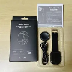 LAKOLE スマートウォッチ ブラック