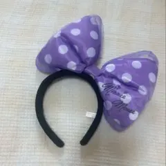 ディズニー ミニーマウス カチューシャ 紫