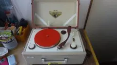 動作確認】ビクター卓上レコードプレーヤー真空管ラジオRE-6600 昭和