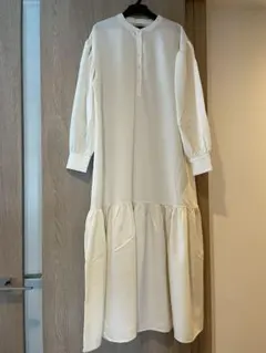 ZARA　ロングシャツワンピース　白