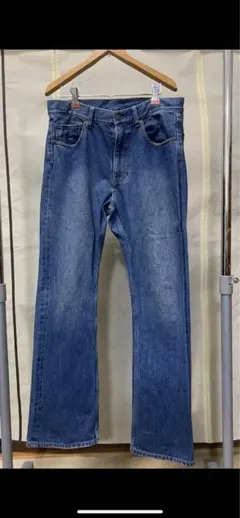 【古着】beams ブーツカットデニムパンツ 青