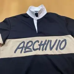 ARCHIVIO ポロシャツ 48 ネイビー/ホワイトのサムネイル
