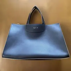 極美品】アニエスベー ダブルフェイス タテ型 トートバッグ PAS04-08