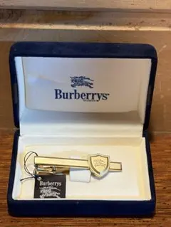 【箱タグ付】Burberrys 旧ロゴ ネクタイピン 盾 ゴールド/訳あり
