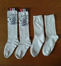 101匹わんちゃん　ハイソックス　＆　白ソックス　約20〜22cm　ダルメシアン