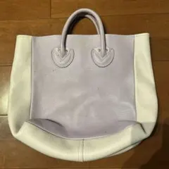 ヤングアンドオルセン　ラベンダー レザートートバッグのサムネイル