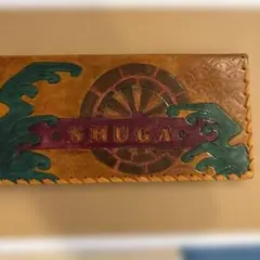 ハンドメイド レザー長財布 SHUGA 和柄