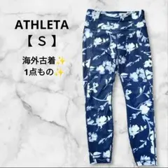 ATHLETA 【 Ｓ 】 フラワープリント スパッツ