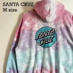 SANTA CRUZ タイダイ パーカー M サンタクルーズ 裏起毛 ビッグロゴのサムネイル