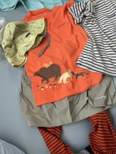 再値下げ！！ mont-bell 動物プリント Tシャツ スカート　スパッツ