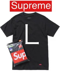 Supreme Hanes Tagless Tees ヘインズ　タグレス　黒のサムネイル