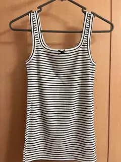 【新品未使用】VIS ストライプリブタンクトップ