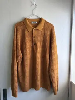 monkey time UNITED ARROWS ニットポロ(オレンジ)