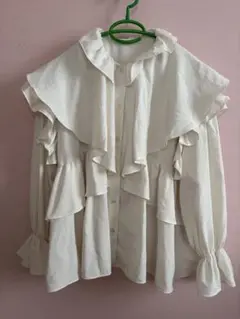 URBAN RESEARCH フリルホワイトシャツ