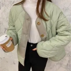 キルティング　ボアジャケット　リバーシブル