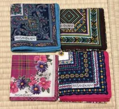 Yves Saint Laurent ハンカチ 4枚セット