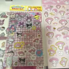 マイメロディ クロミ マイスイートピアノ シール 3点セット