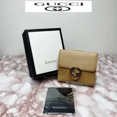 100【極美品】GUCCI 二つ折り財布 折り財布