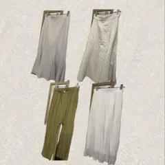 スカート パンツ 4点セット
