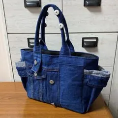 一点もの極美品】リメイクデニム がま口ショルダーバッグ 2way - メルカリ