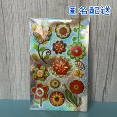 【平成レトロ】立体ホログラムシール 花