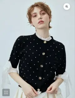 26SS ver.DOT Attachedcollarハーフスリーブカーディガンのサムネイル