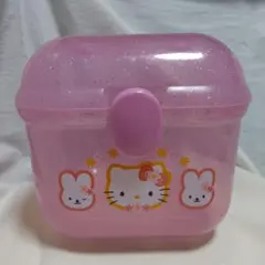 ハローキティ プラスチックケース 収納ボックス コンテナボックス ラメ