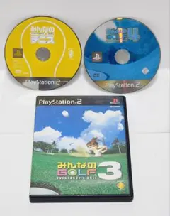 PS2 みんなのGOLF 3 4 テニス まとめ売り ケース付き セット