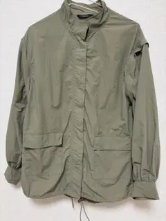 カーキ ナイロン ジャケット Mサイズ