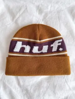 huf. ニット帽 ブラウン・パープル