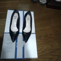 Odette e Odile ブラック ローヒール 22.5cm